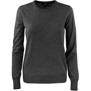Cutter & Buck Kennewick Cn Sweater Dames Antraciet Melange maat XL