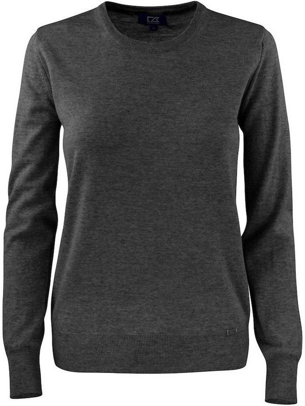 Cutter & Buck Kennewick Cn Sweater Dames Antraciet Melange maat XL