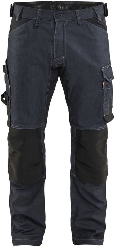 Blåkläder 1751-1141 Werkbroek denim stretch Marineblauw/Zwart maat C146