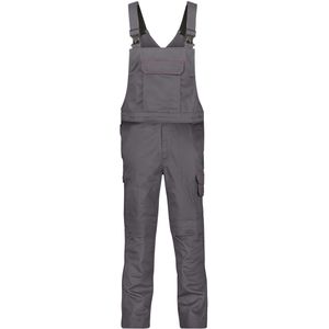 Dassy Dakota Vlamvertragende bretelbroek met kniezakken Cementgrijs maat 42