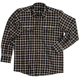 FHB Alois Werkhemd Zwart-Beige maat 37/38