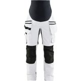 Blåkläder 7102-1642 Schilders Zwangerschapsbroek Zip-Off Wit/zwart maat L