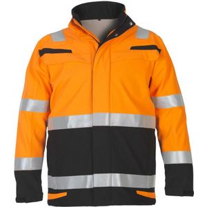 Hydrowear Menorca Multinorm Softshell Fluor Oranje/Zwart maat S