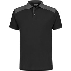 Santino Tivoli Poloshirt Black / Graphite maat XXL