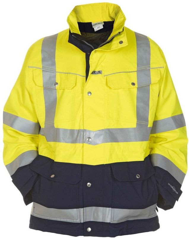 Hydrowear Frankfurt Parka Geel/Marineblauw maat S