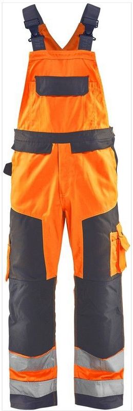 Blåkläder 2660-1811 Bretelbroek High Vis High Vis Oranje/Medium Grijs maat D96
