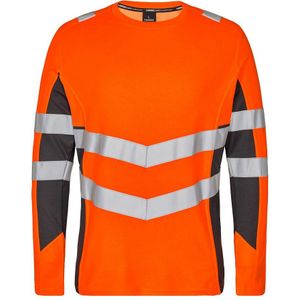 F. Engel 9545 Safety T-Shirt LS Orange/Anthracite