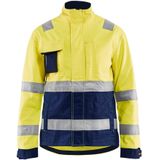 Blaklader Dames jack High Vis 4903-1811 - High Vis Geel/Marineblauw
