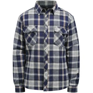 Jobman 5157 - Flannel Shirt Lined - Heren - Navy/Grijs