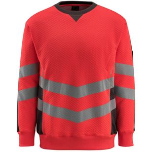 Mascot 50126-932 Sweatshirt Hi-Vis Rood/Donkerantraciet