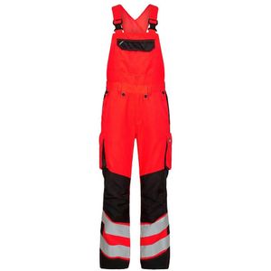 F. Engel 3543 Safety Ladies Bib Overall Repreve Red/Black