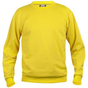 Clique Basic roundneck Lemon maat XS