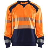 Blåkläder 3541-2528 Sweatshirt High Vis Oranje/Marineblauw