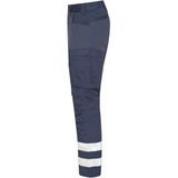Projob 2509 Volledige Stretchbroek Met Kniezakken En Reflectiebanden Heren Marine maat C50