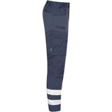 Projob 2509 Volledige Stretchbroek Met Kniezakken En Reflectiebanden Heren Marine maat C50