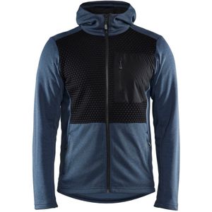 Blåkläder 3540-2533 Hoodie met hele rits Gevoelloos Blauw/Zwart maat XS