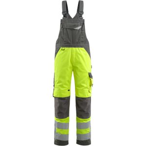 Mascot 15569-860 Amerikaanse overall met kniezakken Hi-Vis Geel/Donkerantraciet