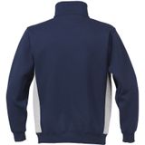 Fristads Acode sweatshirt met korte ritssluiting 1705 DF Marineblauw/grijs