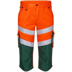 F. Engel 6544 Safety Light 3/4 Trouser Repreve Orange/Green