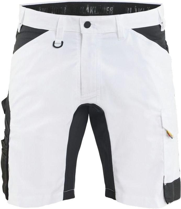 Blåkläder 1773-1832 Schildersshort met stretch Wit/zwart maat C44