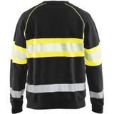 Blåkläder 3359-1158 High Vis sweatshirt klasse 1 Zwart/Geel