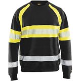 Blåkläder 3359-1158 High Vis sweatshirt klasse 1 Zwart/Geel