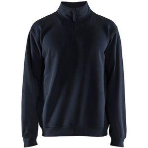 Blåkläder 3587-1169 Sweatshirt met halve rits Donker marineblauw maat XL