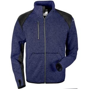 Fristads - 7451 PRKN - Fleece Sweatjack - Blauw/Zwart