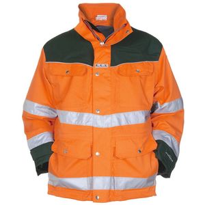 Hydrowear Fulham Parka Oranje/Groen maat S