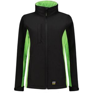 Tricorp 402008 Softshell Bicolor Dames Zwart/Lime