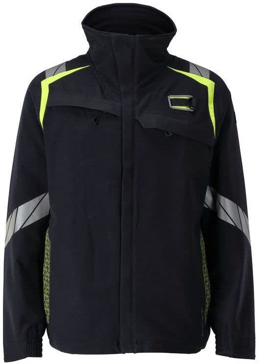 Mascot 21209-284 - Jas - Donkermarine/Hi-Vis Geel - Antistatisch - Vlamvertragend