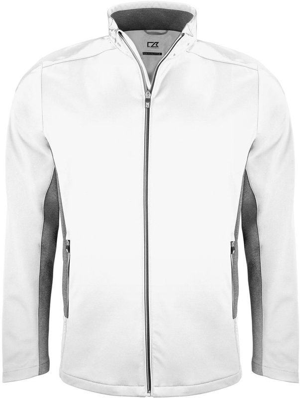 Cutter & Buck Navigate Softshell Jacket Heren Wit maat S