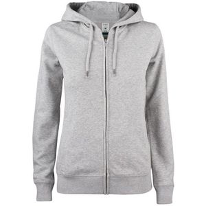 Clique Premium OC Hoody FZ Ladies Grijsmelange