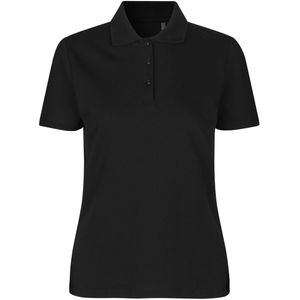 Pro Wear by Id 0587 Poloshirt biologisch kantoen| dames Zwart maat XS
