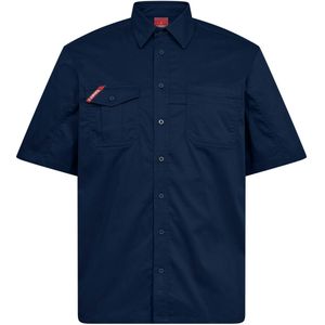 F. Engel 7184-812 Extend Stretch SS Mens Shirt Blue Ink maat XS