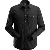Snickers 8521 LiteWork Shirt met Lange Mouwen Zwart maat XS