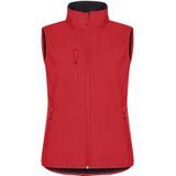 Clique - Classic Softshell Vest - Rood - Dames