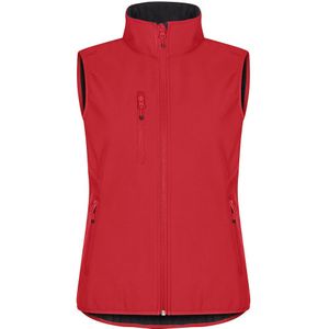 Clique - Classic Softshell Vest - Rood - Dames