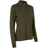 Pro Wear by Id 0545 Long-sleeved polo shirt stretch women Olive