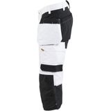 Blåkläder 1774-1832 Schilderspiraatbroek met stretch Wit/zwart maat C44