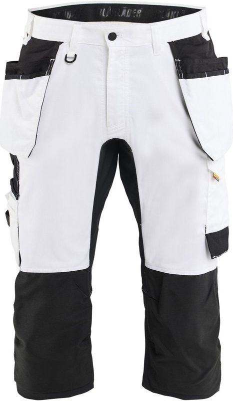 Blåkläder 1774-1832 Schilderspiraatbroek met stretch Wit/zwart maat C44