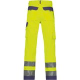 Dassy - Buffalo - Hogezichtbaarheidsbroek - Fluogeel/Marineblauw - 245gr