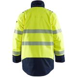 Blåkläder 4527-1534 Multinorm Winterparka High Vis Geel/Marineblauw