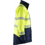 Blåkläder 4527-1534 Multinorm Winterparka High Vis Geel/Marineblauw