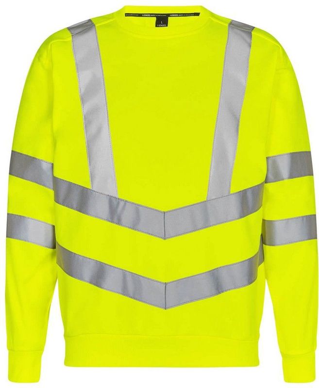 F. Engel 8021 Safety Sweatshirt Yellow maat L