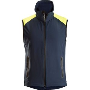 Snickers 8029 Neon Vest Marineblauw/Neongeel