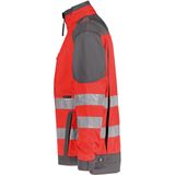 Dassy - Orlando - Hoge Zichtbaarheidsvest - Fluorood/Cementgrijs