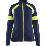 Blaklader - 3568 - Dames Sweatshirt - Met Rits - Gele Fluorescerende Zones