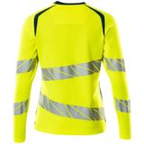 Mascot - 19091-771 - Dames T-shirt - Hi-Vis Geel/Donkerpetrol - Lange Mouwen