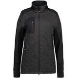 Pro Wear by Id 0851 Cardigan gebreide fleece dames Antraciet melange maat S